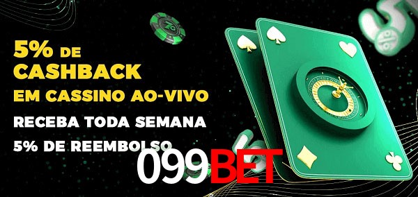 Promoções do cassino ao Vivo 099bet